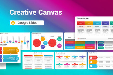 Creative Canvas Google Slides Template, Google Presentaties-thema, 13035, Bedrijf — PoweredTemplate.com