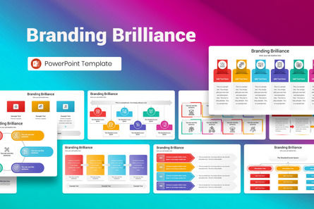 Branding Brilliance PowerPoint Template, PowerPoint Template, 13037, Business — PoweredTemplate.com