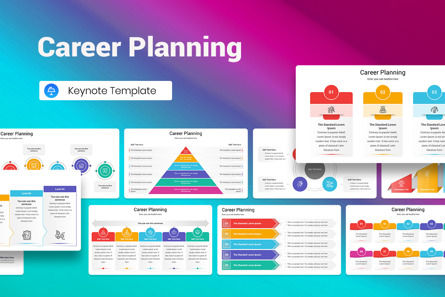 Career Planning Keynote Template, Template Keynote, 13043, Bisnis — PoweredTemplate.com