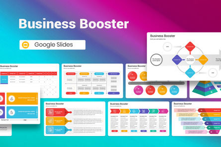 Business Booster Google Slides Template, Theme Google Slides, 13046, Business — PoweredTemplate.com