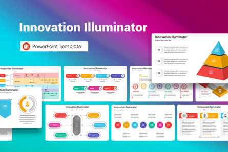 Innovation Illuminator PowerPoint Template, Modello PowerPoint, 13052, Lavoro — PoweredTemplate.com
