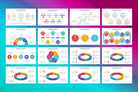 Sequential Timeline PowerPoint Template, Slide 2, 13076, Bisnis — PoweredTemplate.com