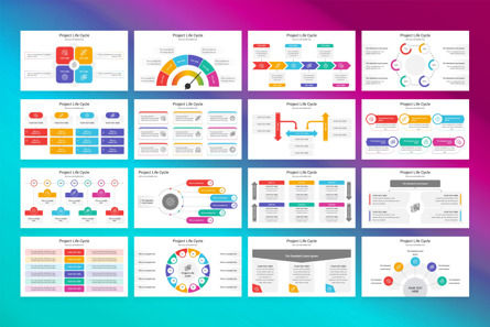 Project Life Cycle PowerPoint Template, Dia 2, 13078, Bedrijf — PoweredTemplate.com