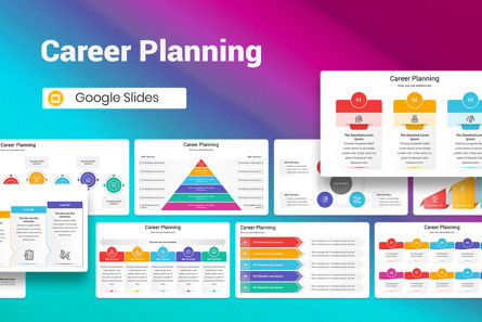 Career Planning Google Slides Template, Theme Google Slides, 13081, Business — PoweredTemplate.com