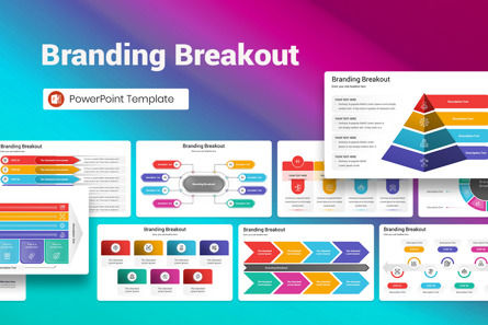 Branding Breakout PowerPoint Template, Templat PowerPoint, 13099, Bisnis — PoweredTemplate.com