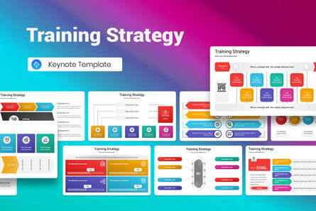 Training Strategy Keynote Template, Keynote Template, 13108, Business — PoweredTemplate.com