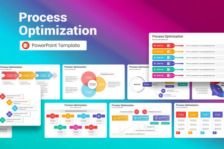 Process Optimization PowerPoint Template, PowerPoint模板, 13110, 商业 — PoweredTemplate.com