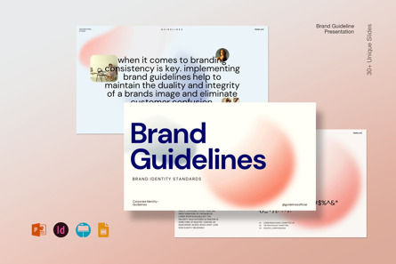 Brand Guideline Keynote Template, Keynote Template, 13114, Business — PoweredTemplate.com