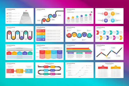 Training Roadmap Google Slides Template, Slide 2, 13116, Business — PoweredTemplate.com