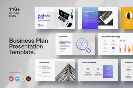 Business Plan PowerPoint Template, Modele PowerPoint, 13119, Business — PoweredTemplate.com
