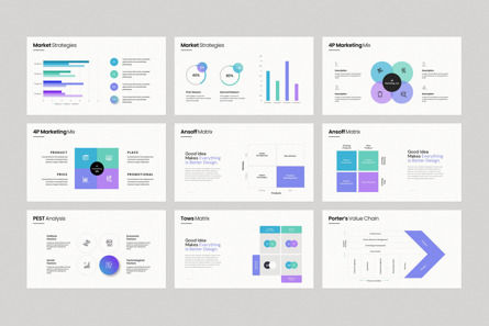 Marketing Plan PowerPoint Template, Diapositiva 9, 13121, Negocios — PoweredTemplate.com