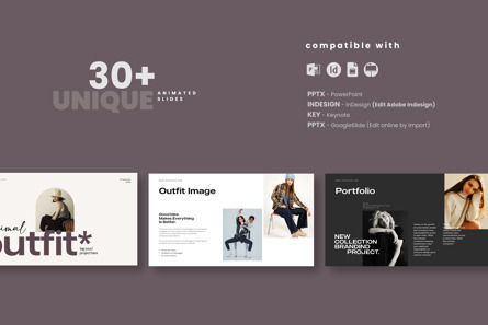 Fashion Outfit Google Slide Template, Folie 2, 13122, Business — PoweredTemplate.com