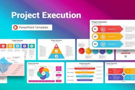 Project Execution PowerPoint Template, PowerPoint Template, 13123, Business — PoweredTemplate.com