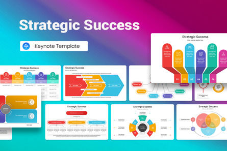 Strategic Success Keynote Template, Modelo do Keynote da Apple, 13124, Negócios — PoweredTemplate.com