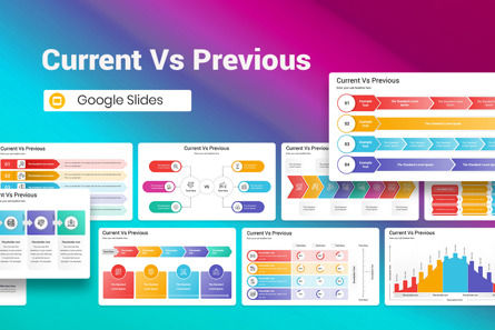 Current Vs Previous Google Slides Template, Tema do Google Slides, 13129, Negócios — PoweredTemplate.com