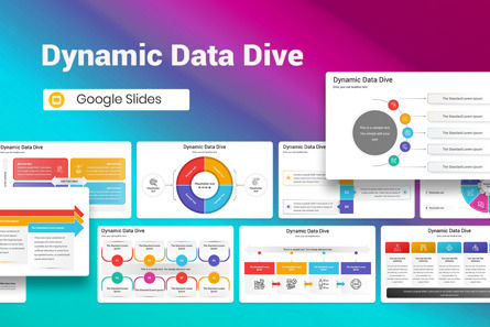 Dynamic Data Dive Google Slides Template, Tema do Google Slides, 13133, Negócios — PoweredTemplate.com