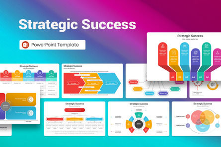 Strategic Success PowerPoint Template, Modelo do PowerPoint, 13145, Negócios — PoweredTemplate.com