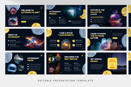 Astronomy - PowerPoint Template, スライド 3, 13157, Education & Training — PoweredTemplate.com