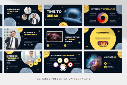 Astronomy - PowerPoint Template, Diapositive 4, 13157, Education & Training — PoweredTemplate.com