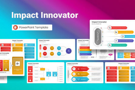 Impact Innovator PowerPoint Template, PowerPoint Template, 13158, Business Models — PoweredTemplate.com