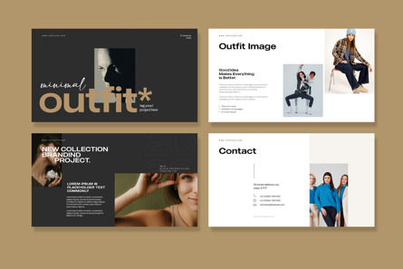 Fashion Outfit Presentation Template, Diapositive 4, 13183, Business — PoweredTemplate.com