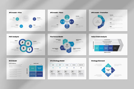 Business Strategy PowerPoint Template, Deslizar 4, 13184, Negócios — PoweredTemplate.com