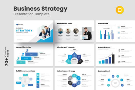 Business Strategy Google Slide Template, Google Presentaties-thema, 13193, Bedrijf — PoweredTemplate.com