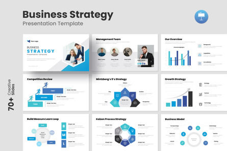 Business Strategy Keynote Template, Keynote-sjabloon, 13201, Bedrijf — PoweredTemplate.com