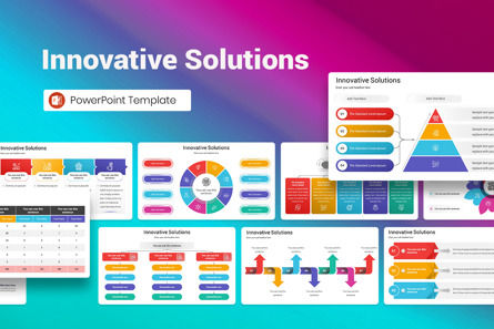 Innovative Solutions PowerPoint Template, PowerPoint-sjabloon, 13210, Bedrijf — PoweredTemplate.com