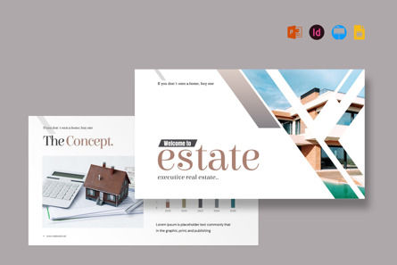 Real Estate Presentation Template, Diapositiva 8, 13215, Inmuebles — PoweredTemplate.com
