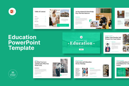 Education PowerPoint Presentation Template, PowerPoint Template, 13216, Education & Training — PoweredTemplate.com