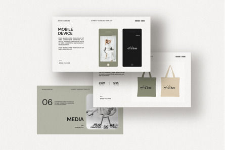 Brand Guidelines PowerPoint Template, Diapositiva 10, 13225, Abstracto / Texturas — PoweredTemplate.com