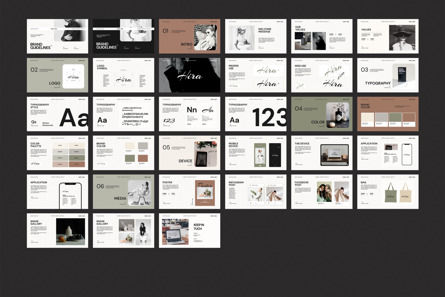 Brand Guidelines PowerPoint Template, Diapositive 11, 13225, Abstrait / Textures — PoweredTemplate.com