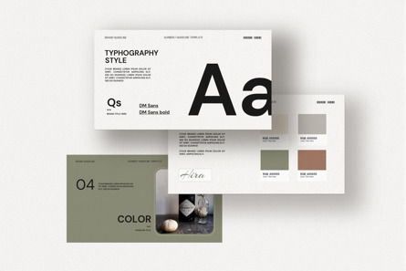 Brand Guidelines PowerPoint Template, Dia 4, 13225, Abstract/Textuur — PoweredTemplate.com