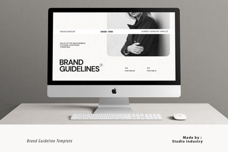 Brand Guidelines PowerPoint Template, Diapositive 5, 13225, Abstrait / Textures — PoweredTemplate.com