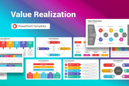 Value Realization PowerPoint Template, Plantilla de PowerPoint, 13233, Negocios — PoweredTemplate.com