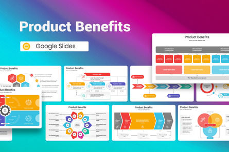 Product Benefits Google Slides Template, Google Slides Theme, 13248, Business — PoweredTemplate.com