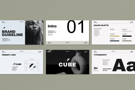 Cube - Brand Guidelines Template, 幻灯片 7, 13272, 商业 — PoweredTemplate.com