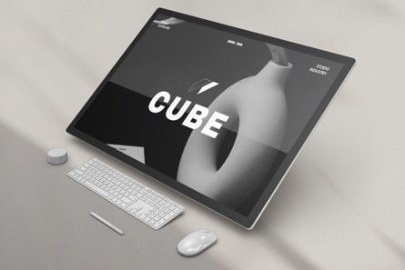 Cube - Brand Guidelines Template, スライド 8, 13272, ビジネス — PoweredTemplate.com