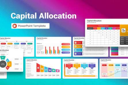 Capital Allocation PowerPoint Template, PowerPoint Template, 13275, Business — PoweredTemplate.com