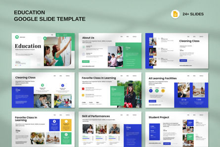 Education Google Slide Template, Google Slides Theme, 13279, Business — PoweredTemplate.com