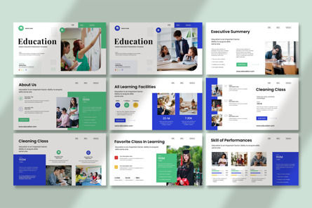 Education Google Slide Template, Deslizar 6, 13279, Negócios — PoweredTemplate.com