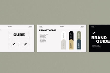 Cube -Brand Guideline Template, 幻灯片 6, 13293, 商业 — PoweredTemplate.com