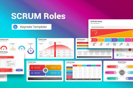 SCRUM Roles Keynote Template, Apple Keynote 템플릿, 13302, 비즈니스 — PoweredTemplate.com