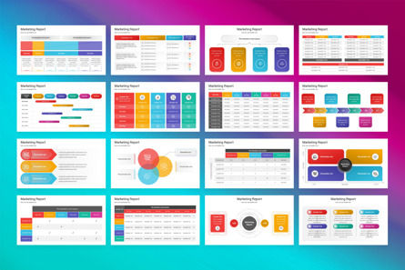 Marketing Report PowerPoint Template, Slide 2, 13305, Business — PoweredTemplate.com