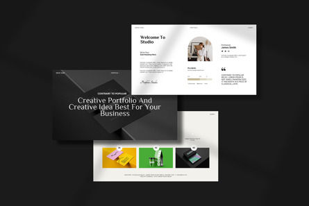 Portfolio Powerpoint Template, Slide 5, 13307, Business — PoweredTemplate.com