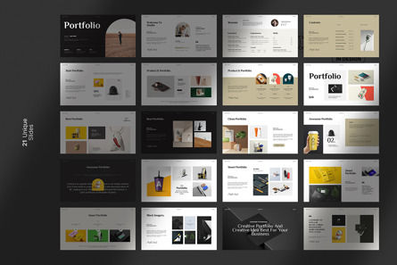 Portfolio Powerpoint Template, Slide 9, 13307, Business — PoweredTemplate.com