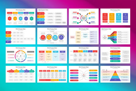 Work Process Steps PowerPoint Template, Slide 2, 13309, Business — PoweredTemplate.com
