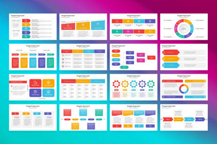 Staged Approach PowerPoint Template, Slide 2, 13311, Bisnis — PoweredTemplate.com