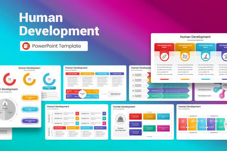 Human Development PowerPoint Template, PowerPoint Template, 13323, Business — PoweredTemplate.com